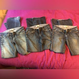 Set of 3- Page premium denim size 4 /26 “ bootcut jeans length 30